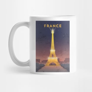 France. Retro travel poster Mug